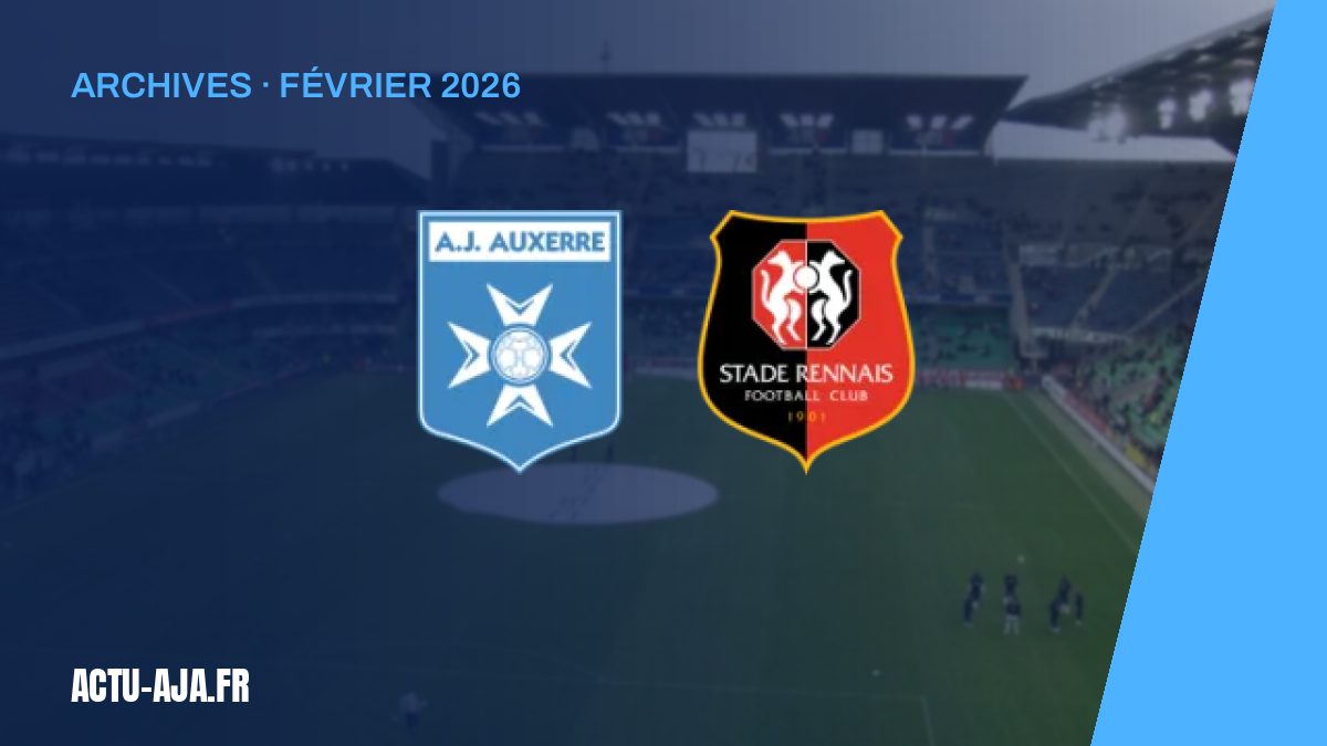 Auxerre – Rennes (0-3) : l'AJA dominée par le Stade Rennais