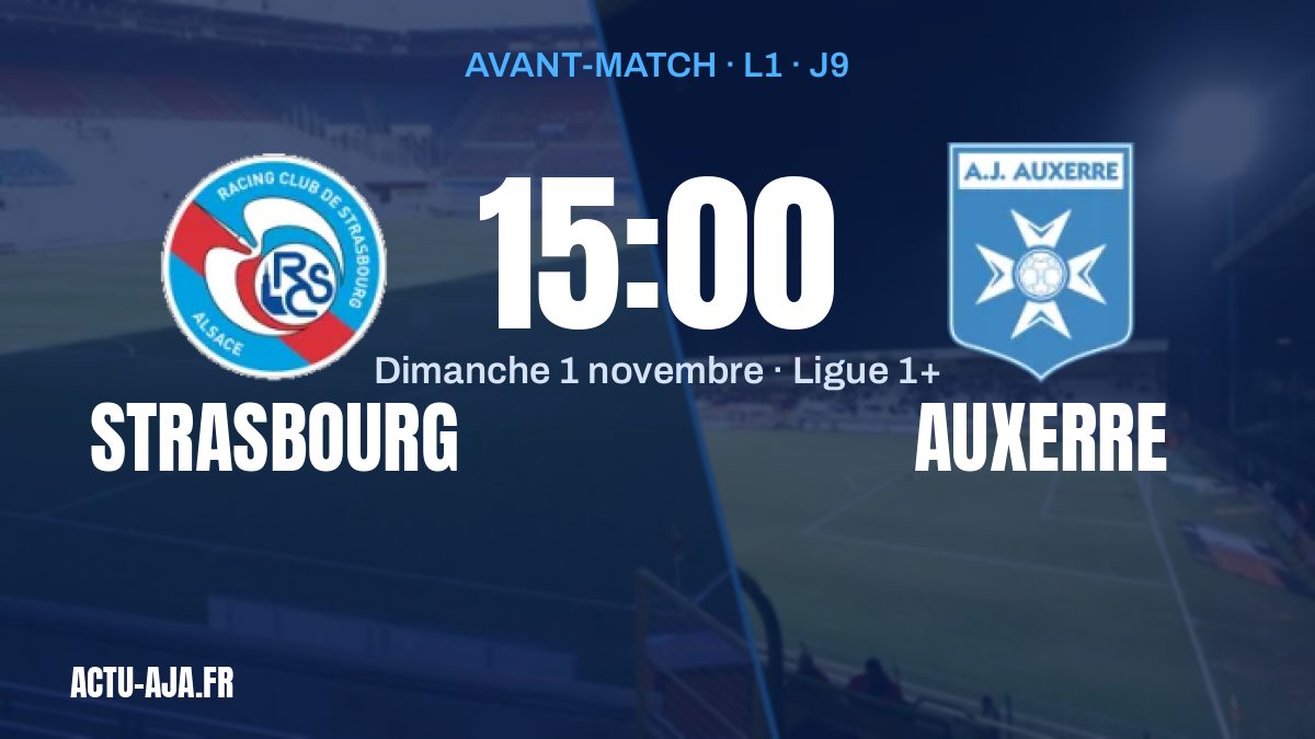 Strasbourg – Auxerre : l'AJA, 16e, à la Meinau pour un duel de bas de tableau