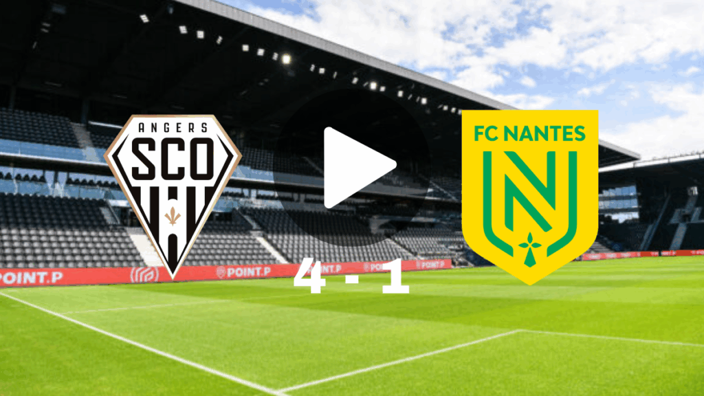 Statistiques, résultat et résumé Angers – Nantes (4-1)