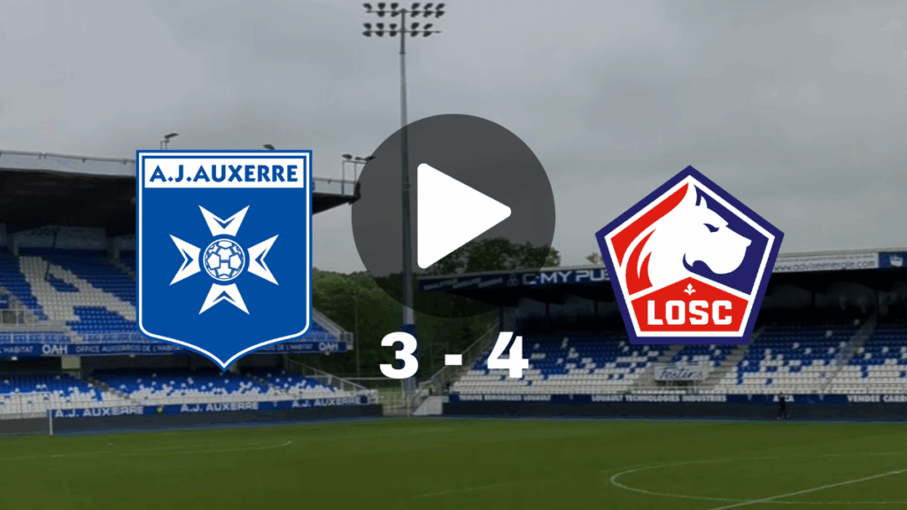 Statistiques, résultat et résumé Auxerre – Lille (3-4)