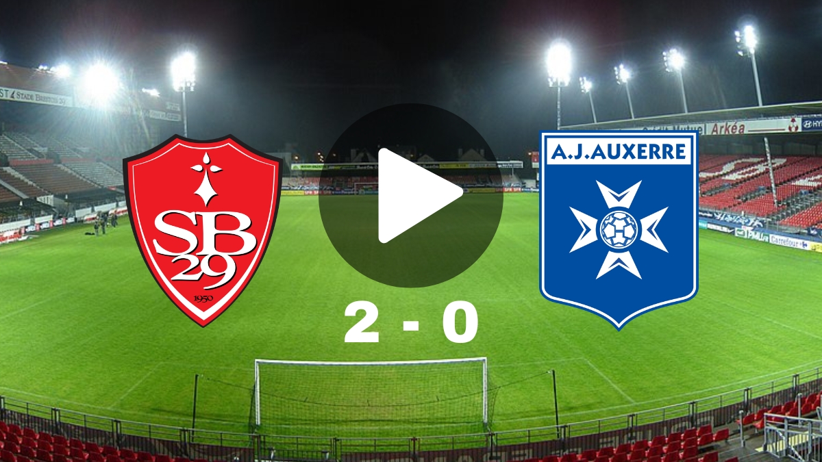 Statistiques, résultat et résumé Stade Brestois 29 – Auxerre (2-0)